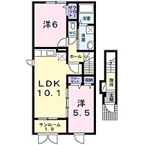 グレースパート2　II 201 ｜ 新潟県燕市杣木2625-1（賃貸アパート2LDK・2階・56.98㎡） その2