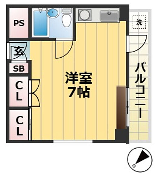 ロゼメゾン須磨 ｜兵庫県神戸市須磨区戎町３丁目(賃貸マンション1R・8階・20.00㎡)の写真 その2