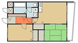 クエスタ・デル・ラモス 2LDKの間取図画像