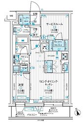 デュオステージ西荻窪II 1階1SLDKの間取り
