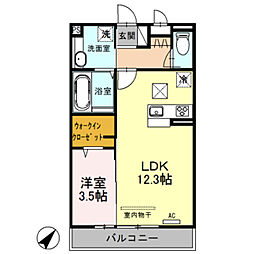 グラン・フィオーレ 1LDKの間取図画像
