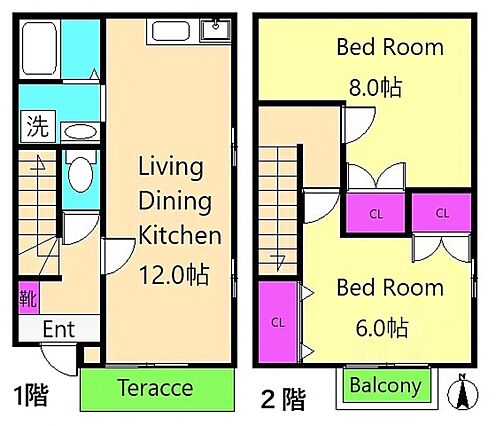 ドッグウッド宮前B棟_間取り_0