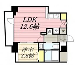 HF八丁堀レジデンス2 1LDKの間取図画像