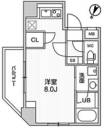 ARKMARK巣鴨 ワンルームの間取図画像
