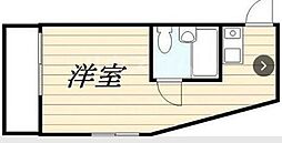 メゾン・ド・カシュネ ワンルームの間取図画像
