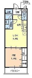 フジパレス和泉中央2番館 1LDKの間取図画像