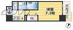 ワールドアイ神戸元町ヒルズ 1Kの間取図画像