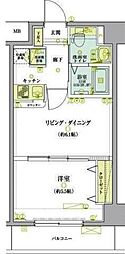 LIVCITY錦糸町弐番館 1LDKの間取図画像