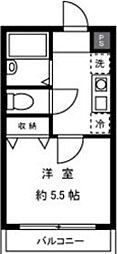 Homes尾山台 ワンルームの間取図画像