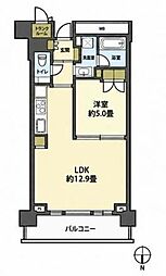 ザ・パークハウス晴海タワーズクロノレジデンス 1LDKの間取図画像