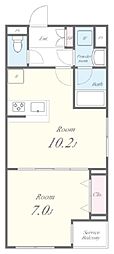 Residence Koenji Square 1LDKの間取図画像