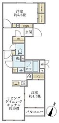 ビューテラス茗荷谷 2LDKの間取図画像