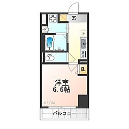 ルーチェ門真栄町 1Kの間取図画像