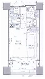 シティタワー銀座東 2DKの間取図画像