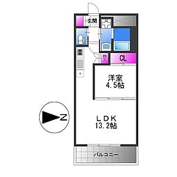 プレジオ永和ASIAN 1LDKの間取図画像