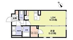 The Residence Ichigayadaimachi 1LDKの間取図画像
