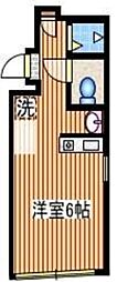 LinoOCHIAI ワンルームの間取図画像