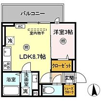 Ａｕｇｕｓｔａ（オーガスタ） 210 ｜ 福岡県久留米市津福本町634-1（賃貸アパート1LDK・2階・30.30㎡） その2