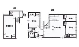 福島様貸家 1階3LDKの間取り