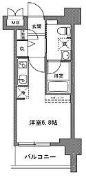 TLRレジデンス川崎大師 ワンルームの間取図画像