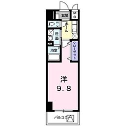 グリシーヌ-T 1Kの間取図画像