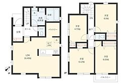 Ｓｕｍａｉｔｏ川越市かすみ野07 4LDKの間取り