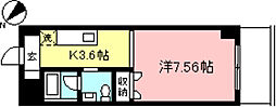 モンテヴェルデN-1 1Kの間取図画像