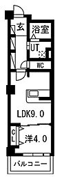 アクティ目黒駅前1号棟 1LDKの間取図画像