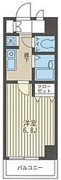 S-FORT舞浜 1Kの間取図画像