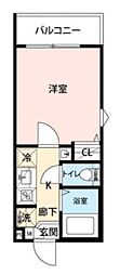 グランクオール西池袋 1階1Kの間取り