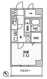 ROOTs Higashi Nagasaki 8階1Kの間取り