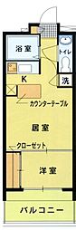 エステート・モア天神SUCCESS 1LDKの間取図画像