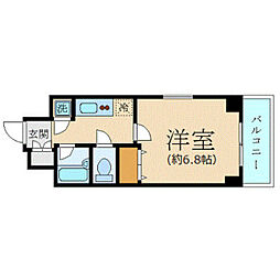 パレステュディオ信濃町 9階1Kの間取り