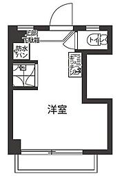 スプリングバレー5 ワンルームの間取図画像