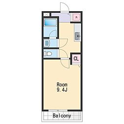 南海線 和歌山市駅 徒歩32分の賃貸アパート 2階1Kの間取り
