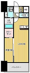 ライフフィールド二日市駅前 1LDKの間取図画像
