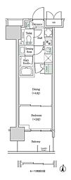 ブルックサイドレジデンス木場 2Kの間取図画像
