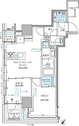 パークアクシス五反田スカイタワー 2LDKの間取図画像