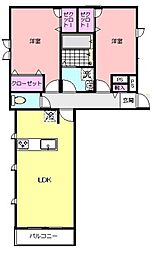 グランデパティオ 2LDKの間取図画像