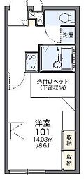 レオパレスホークヒルズ 1Kの間取図画像