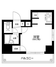 プレール・ドゥーク高円寺 6階1Kの間取り