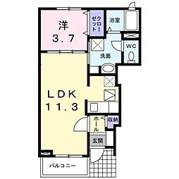 間取図画像 1LDK