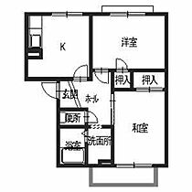 パティオ B202 ｜ 奈良県大和郡山市額田部北町424（賃貸アパート2K・2階・39.50㎡） その2