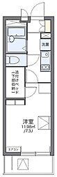 レオパレスSR311 1Kの間取図画像