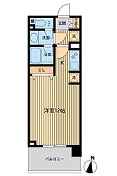 JR京浜東北・根岸線 横浜駅 徒歩5分の賃貸マンション 9階ワンルームの間取り