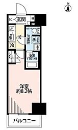 プレール・ドゥーク両国4 5階1Kの間取り