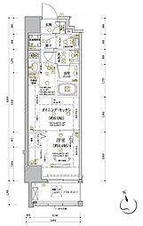 ディアレイシャス平和島 1DKの間取図画像