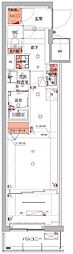 ハーモニーレジデンスパレスフロント 1LDKの間取図画像