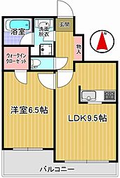 ライオンズ四谷タワーゲート 3階1LDKの間取り