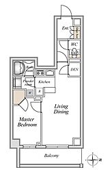 東京メトロ南北線 志茂駅 徒歩6分の賃貸マンション 3階1LDKの間取り